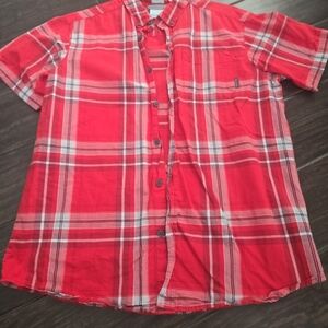 Columbia Red Plaid Shirt